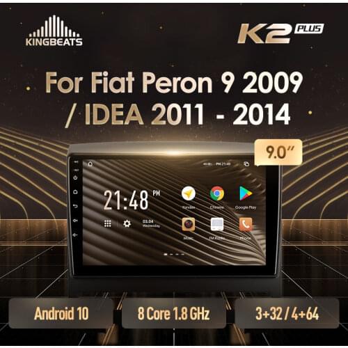KingBeats Android Octa-Core head unit HU 4G in Dash Car Radio Multimedia Video Player Navigation GPS For Fiat Peron 9 2009 Idea 2011 - 2014 no dvd 2 din Double Din Android Car Stereo 2din