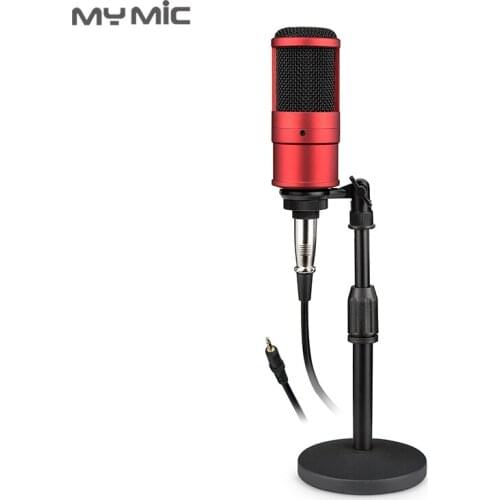My Mic PR200Z Condenser Recording Studio Microphone With Desktop Stand For Live Streaming