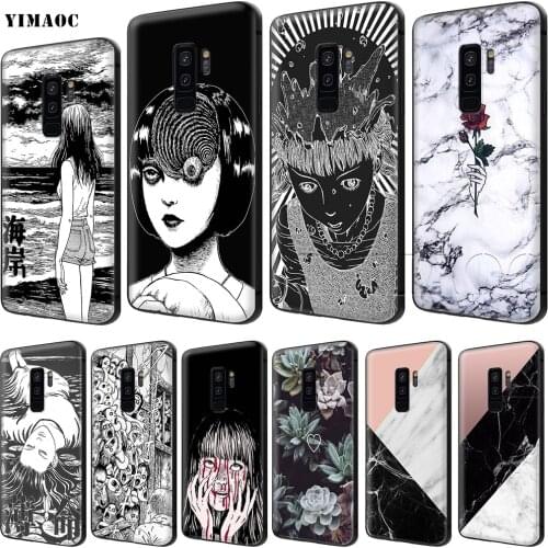 YIMAOC Junji Ito Tees Horror Soft Silicone Case for Samsung Galaxy S6 S7 Edge S8 S9 Plus A3 A5 A6 Note 8 9