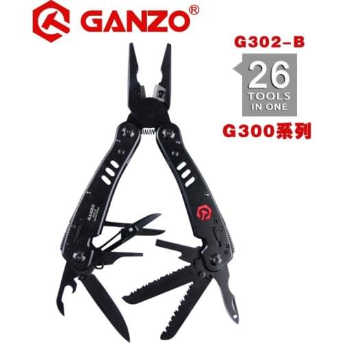 Ganzo G302 series G302-B G302-H Multi pliers 26 Tools in 1 Hand Tool Set Screwdriver Kit Portable Folding Knife Stainless pliers