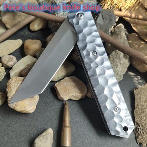 L116 Aluminum Handle Folding Knife Sharp Portable Pocket Knife Multi-Purpose EDC Tools Peeler Outdoor Camping Self-Defense Knife