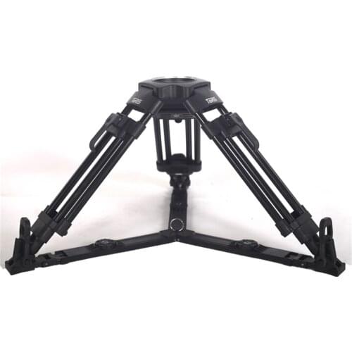 Teris TS1060AL professional camera support aluminum 100mm short baby video tripod for DSLR SLR camcorder shooting