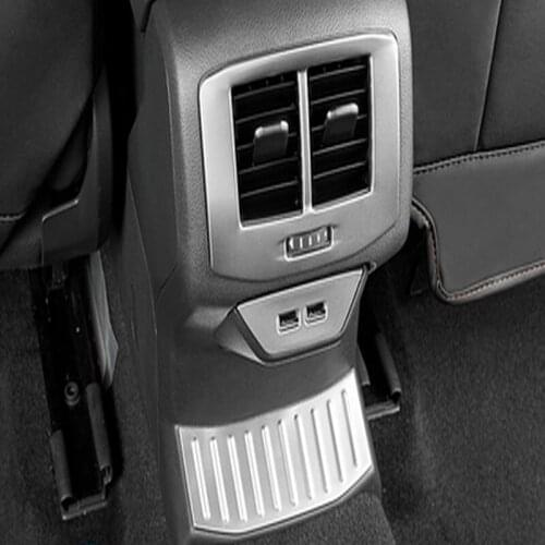 SBTMY 3pcs stainless steel rear air condition outlet decorative frame For Volkswagen T-ROC 2018 Accessories