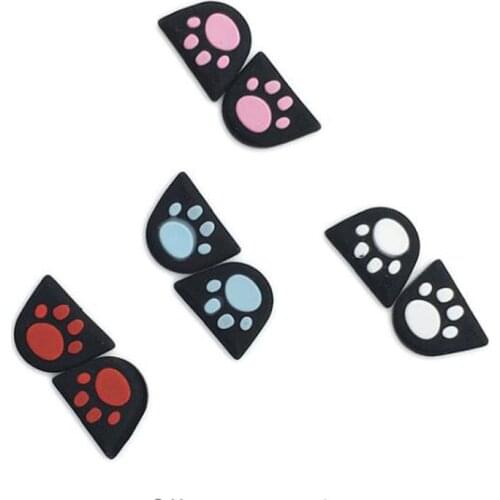 Silicone Cat Paw L2 R2 Trigger Buttons Sticker Cover Case for Sony Playstation Dualshock 4 DS4 PS4 Pro Slim Controller Gamepad
