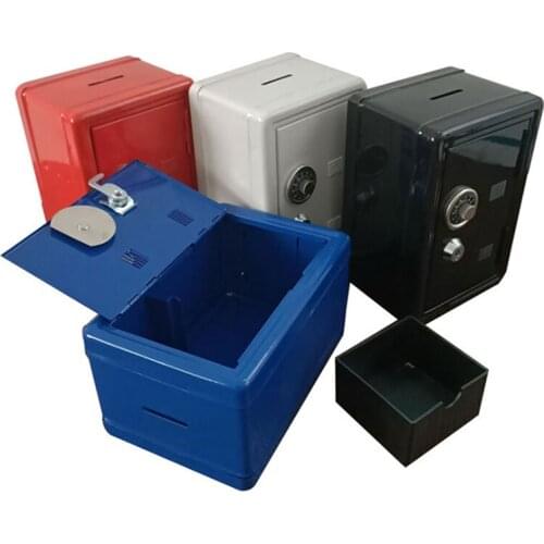Creative Piggy Bank Metal Cash Box Password Digital Coin Cash Organizer Secret Hidden Storage Box Child Gift Key Lock Safe Case