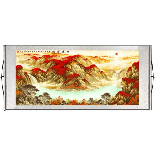 Painting /Chinese painting calligraphy and painting / landscape / living room painting / Good fortune Feng Shui Videos