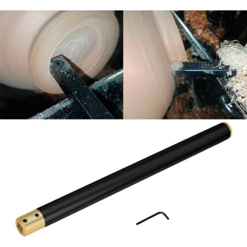 1Set Aluminum Alloy Hollowing Wood Turning Tools Knurling Knife Handle Wrench for Lathe Turning Tool Kit