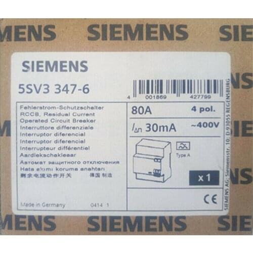 ** 1PC NEW SIEMENS 5SV3347-6 80A free shipping