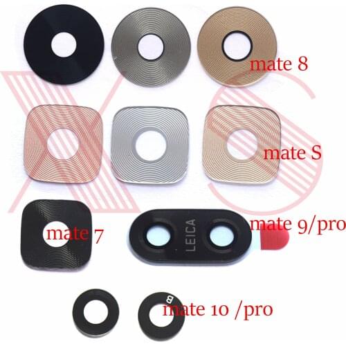 1pcs back rear camera glass lens with sticker for Huawei Ascend mate 7 8 S 9 pro 10 10 pro