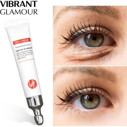 VIBRANT GLAMOUR 10Pcs Eye Cream Peptide Collagen Serum Anti-Wrinkle Anti-Age Remover Dark Circles Against Puffiness Bags