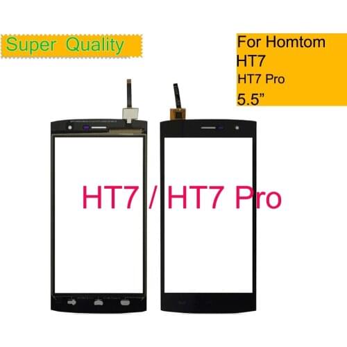 10Pcs/lot 5.5'' For Homtom HT7 HT7 Pro Touch Screen Digitizer Panel Sensor Front Glass Outer Lens NO LCD Replacement