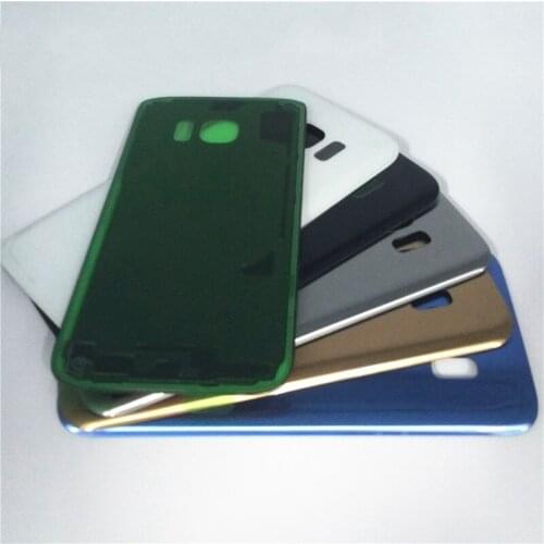 10pcs/lot Back Glass Cover replacement For Samsung galaxy S7 G930 / Edge G935 Rear Housing Battery Door Case with Adhesive