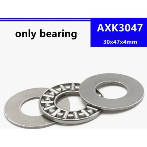 100pcs AXK3047 30x47x4mm Plane Thrust Needle Roller Bearing 30*47*4mm only bearing