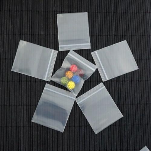 100Pcs/Lot Small 2.7cm*3.5cm Clear Zip Lock Resealable Ziplock Grip Seal Plastic Retail Package Bag Zipper Packing Pack Pouch