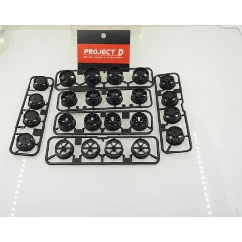 12PCS (for 3 cars) Middle/Large Carburization Wheels 6/12 Spoke Wheel Hub 95245 Self Made Tamiya Mini 4WD High Quality Parts