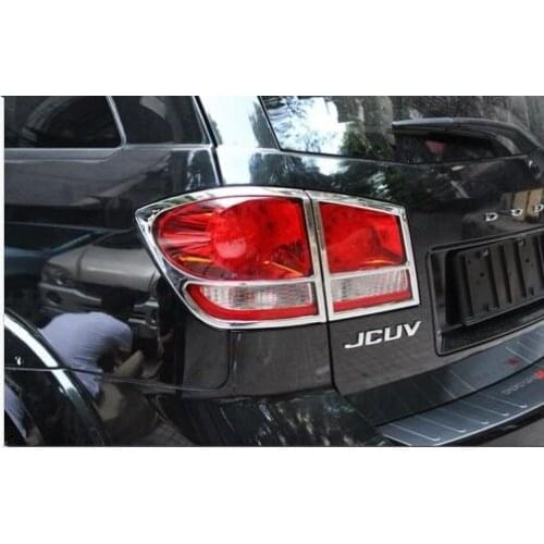 4pcs Chrome rear taillight lamp cover trim for 2013 2014 Dodge Journey