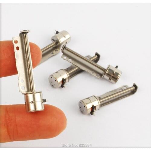 5PCS NMB 0.08W 3V dia 8mm 2 phase 4 wire Micro stepping motor precise 26mm screw rod