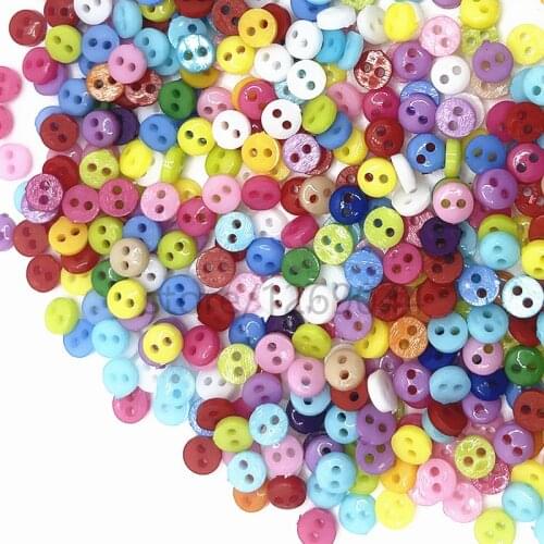 50-100PCS Mixed size Decorative Buttons Lovely Conveyance Double Holes Mix Sewing Wooden Plastic Buttons Flatblck Scrapbooking
