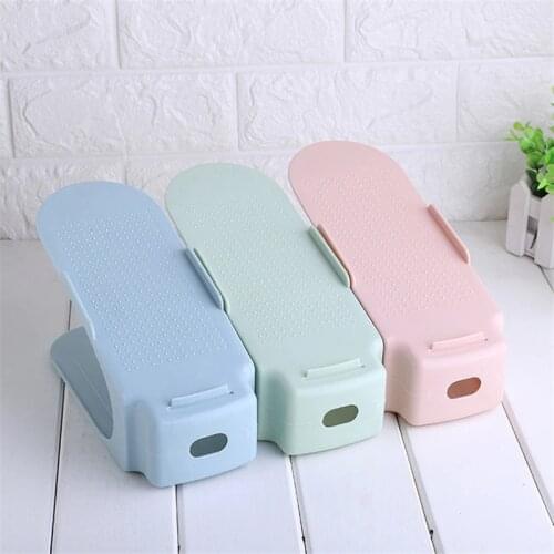 One-piece shoe rack cannot adjust to receive shoe rack simple plastic shoe rack double shoe rack wholesale shoe ark is received