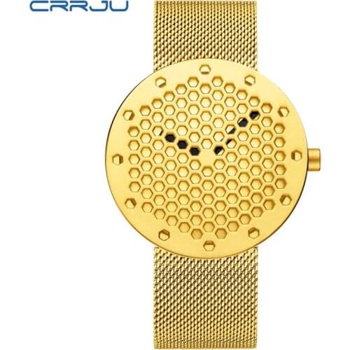 CRRJU 2143 Watches Men Brand Fashion Casual Watch Quartz Watch men Army sports Analog Casual Wristwatches