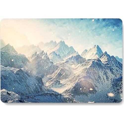Abstract Snow Mountain Peak Paint Pattern Laptop Case For MacBook Retina Air 11 12 13.3 New Pro 15.4 16 inch Cover shell