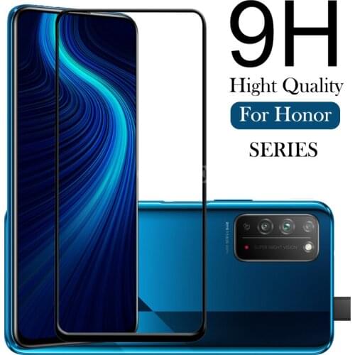 9H Full Cover Tempered Glass Phone Case For Huawei Honor 30i 20i 10i X10 20 Pro x10 pro ScreenProtector honor 20 9x 8 9 lite V20