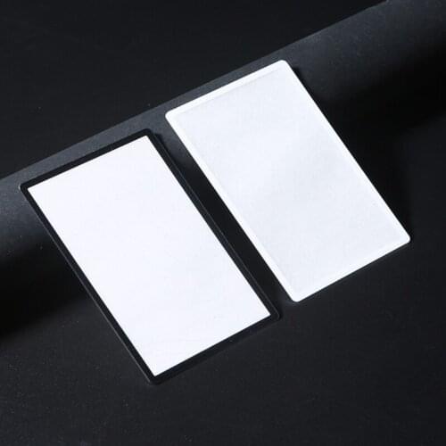 Black White Top Screen Frame Lens Cover LCD Screen Protector Film For New 3DS XL 3DS LL Console