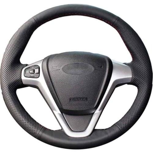 DIY Customize Braiding Cover For Steering Wheel For Ford Fiesta 2008-2013 Ecosport 2013-2016 Original Steering Wheel Braid