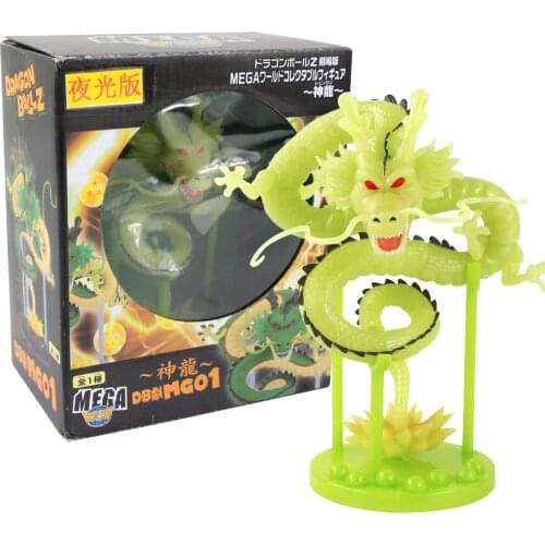 17cm Dragon Ball Z DBZ Anime Shenron Fluoresce PVC Action Figure Cartoon Animals Collection Model Toy Kids GIft Decoration