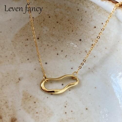 Leven Fancy 925 Sterling Silver Hollow Cloud Choker Necklace Ins Minimalist Style Gold Boho Necklace Silver 925 Jewelry Girls