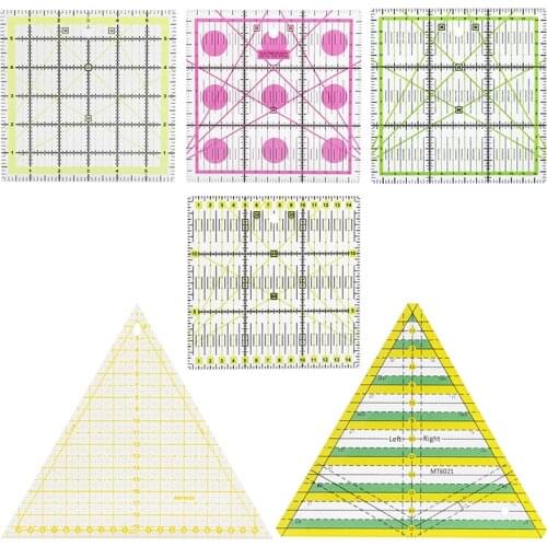 Nonvor Quilting Sewing Patchwork Ruler Acrylic Material Transparent Ruler Tailor Craft DIY Sewing Measuring Stationary
