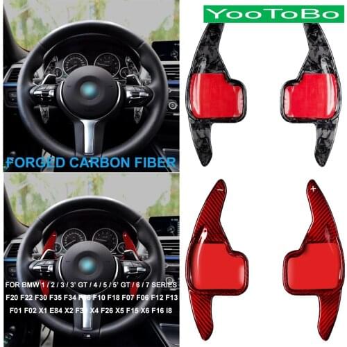 Forged Carbon Fiber Steering Wheel Shifter Paddle For BMW F20 F22 F30 F35 F34 F36 F10 F07 F06 X1 E84 X2 X4 F26 X5 X6 F15 F16 I8