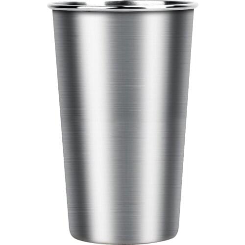 500ML Stainless Steel Cups Wine Coffee Metal Beer Cup Tumbler Home Kitchen Outdoor Camping Water Cup Bar Tool