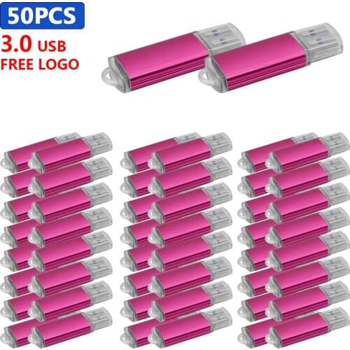 50pcs/lot usb 3.0 Metal usb flash drive 4GB 8GB 16GB 32GB 64GB 128GB pen drive u disk memoria cel usb stick For photography