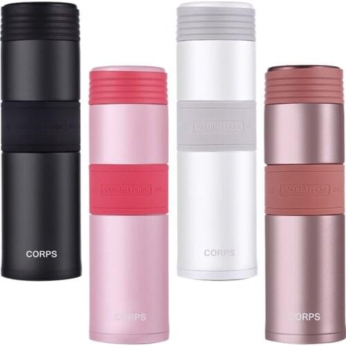 2019 fashion Bpa-free 450ml 316 Stainless steel portable auto Vacuum Flask tea milk coffee thermos cup Insulated sports bottle