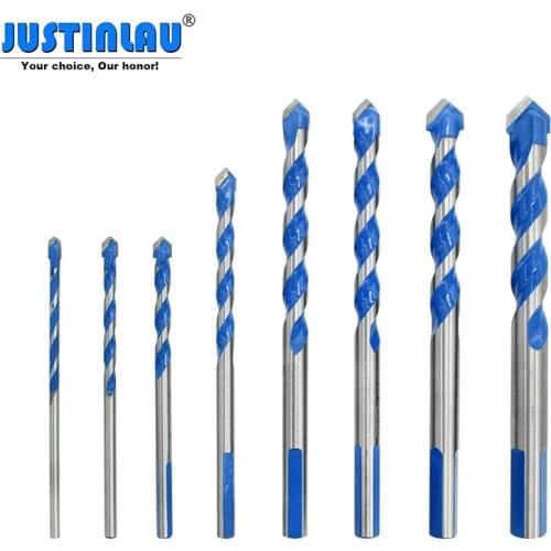 JUSTINLAU Set Multifunctional tile drill bit Ceramic tin glass wall opening carbide tip Dram drill