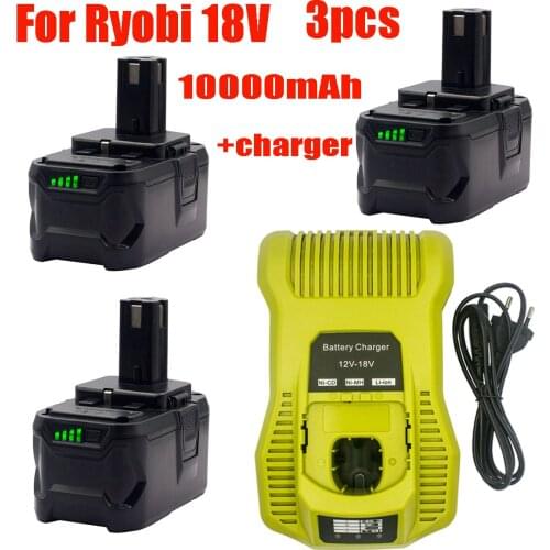 The Original Battery of Ryobi Power Tools Can be Replaced by 18V 10Ah Lithium Battery, Compatible with BPL1820 P108 P109 P106
