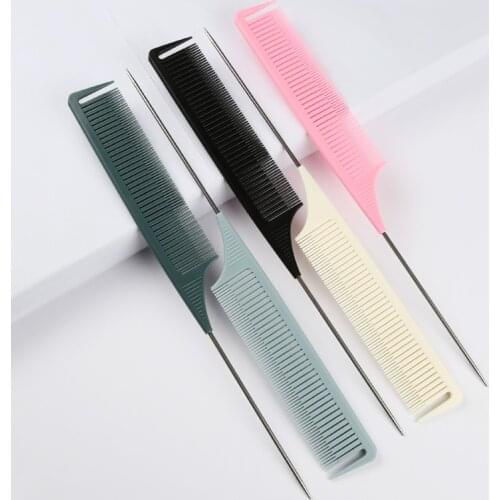 1/5Pcs Foiling Hair Comb for Salon Dyeing Tail Combs Brush Separate Parting Highlighting Hair Care Comb ABS Weaving Highlighting