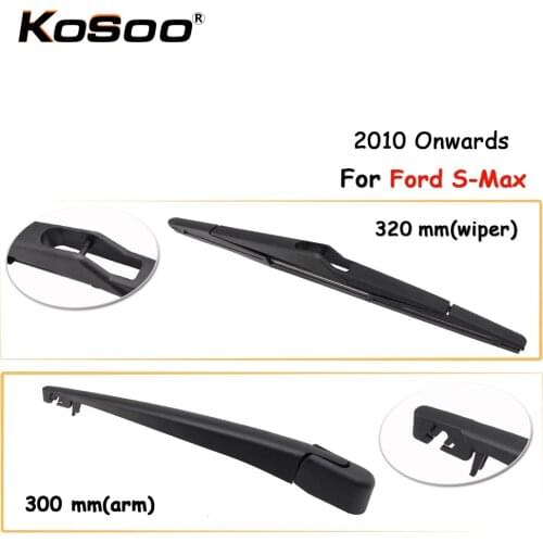 KOSOO Auto Rear Car Wiper Blade For Ford For S-MAX,320mm 2010 Onwards Rear Window Windshield Wiper Blades Arm,Car Accessories