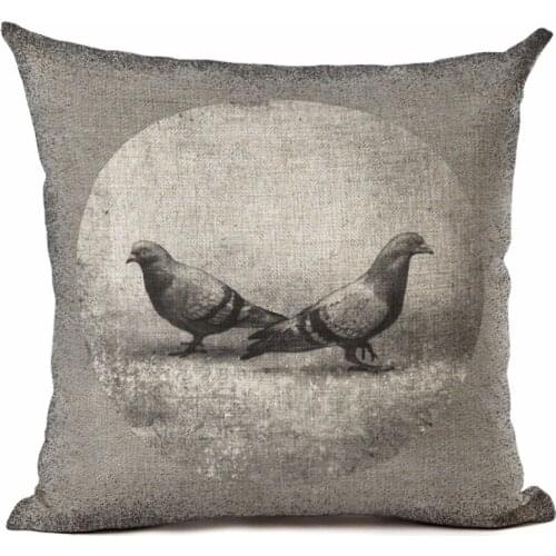 High Quality Black and white Animal Cushion Cover Decorative Sofa Throw Pillow Car Chair Home Decor Pillow Case almofadas Cojine