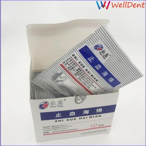 1box New Dental Surgery Sponge Hemostatic Sponge Dental Instrument Dental Materials