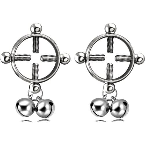 1pcs Fake Nipple Ring Non Piercing Breast Nail Stainless Steel Screw Shield Clamp Adult Game for Women Sexy Body Jewelry Gift