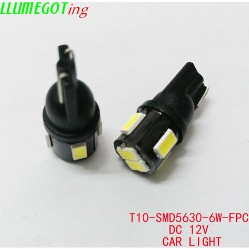 500pcs White 12V T10 W5W 194 168 6x 5630SMD Car Interior Dome Reading Side License Plate Car Lights for Ford for BMW for Mercede