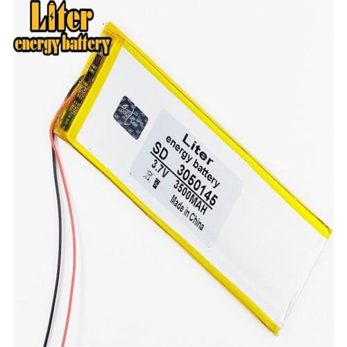 Tablet battery Polymer battery 3.7 v 3050145 3.7V 3500mah Lithium polymer Battery with Protection Board For PDA