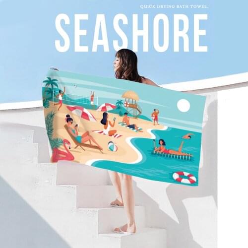 Quicky-dry Microfiber Bath Towels 70*140cm Beach Towel Large Sport Towels Camping Accessories Yoga mat beach towel