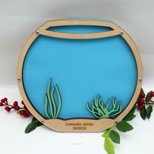 Wooden Wedding Fishtank Guest Book, Sea themed party Drop Box,fishes Guest Book Alternative, wedding Guest Book