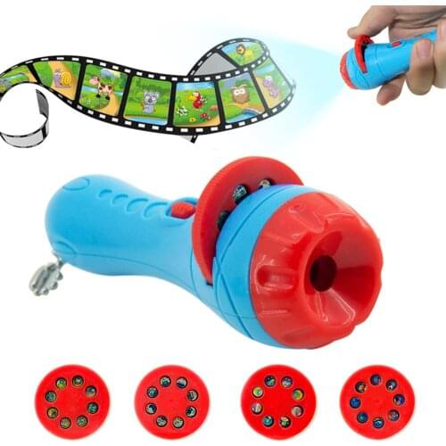 Baby Sleeping Story Flashlight Projector Lamp Toys Childrens Tales Light-up Toy For Kids Educational Sleep Toys