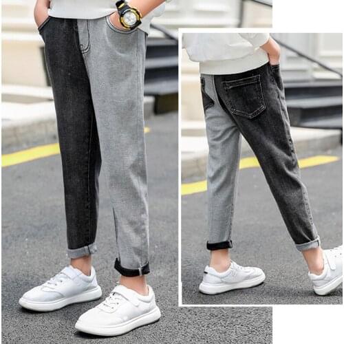 IENENS Kids Boys Jeans Fashion Clothes Classic Pants Denim Clothing Children Baby Boy Casual Bowboy Long Trousers