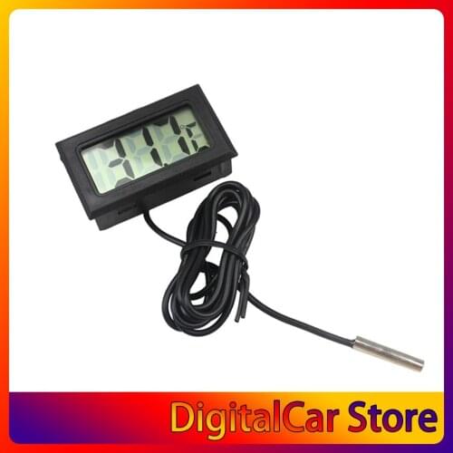 Aquarium Electronic thermometer Digital LCD Display Water Thermometer Gauge for Probe Temperature Fish Tank Pool Refrigerator