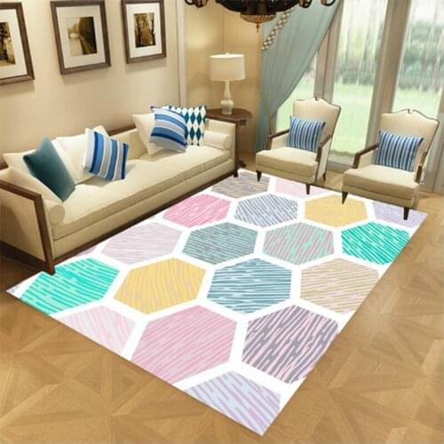 European Geometric Big Carpet Floor Mat Geometry Rug Living Room Coffee Table Sofa Carpets Bedroom Bedside Floor Mats